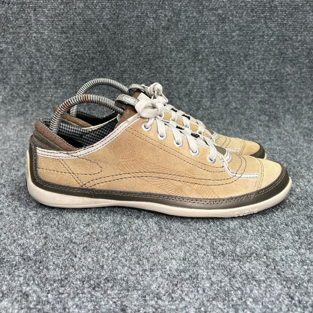 Cushe BLVD Shoes Women's 9 Champagne Canvas Lace‎ Comfort Casual Surf Sneakers